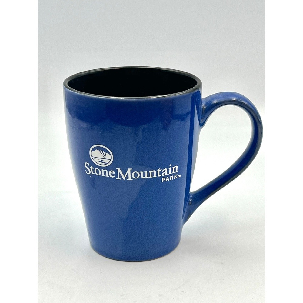 Stone Mountain Park Souvenir Coffee Mug Blue Ceramic Travel Mug